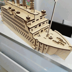 Titanic Puzzle Model For Laser Cut Free Vector File