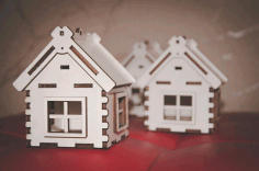 Toy House Template For Laser Cut Free Vector File