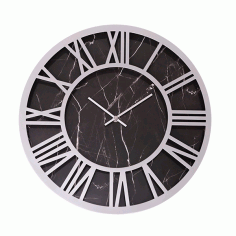 Ultra Modern Contemporary Wall Clock For Laser Cut Free Vector File