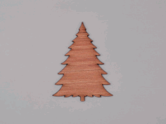 Unfinished Blank Wood Christmas Tree Laser Cut Free DXF File