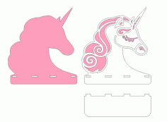 Unicorn Layout For Laser Cut Free Vector File