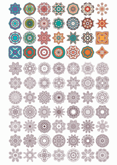 Vector Mandala Ornaments Free Vector File
