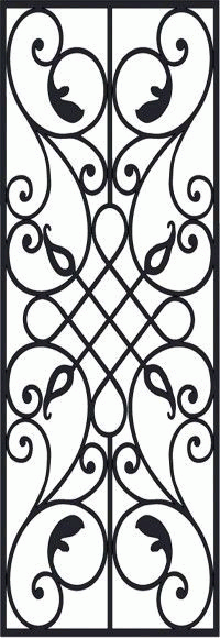 Victorian Iron Pattern Free DXF File