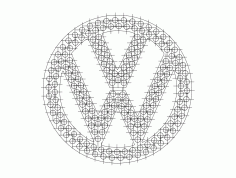 Vw Logo Vector Free DXF File