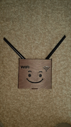 Wifi Box For Laser Cutting Free Vector File