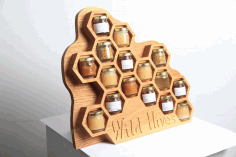 Wild Hives Wooden Storage Rack Free DXF File