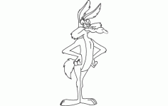 Wile E Coyote Rabbit Free DXF File