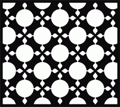 Window Floral Lattice Stencil Seamless Pattern For Laser Cut Free Vector File