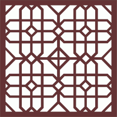 Window Grill Floral Seamless Panel For Laser Cut Free Vector File