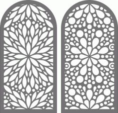 Window Jali Seamless Panels For Laser Cut Free Vector File, Free Vectors File