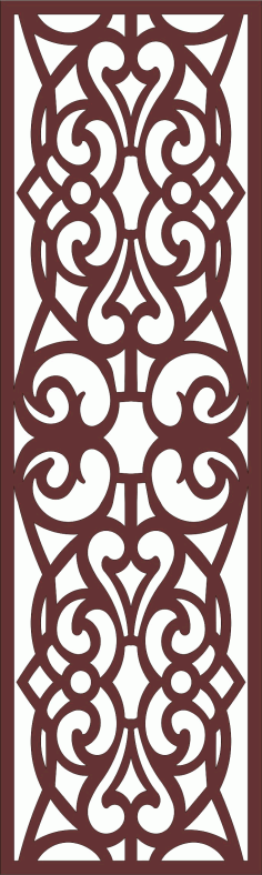 Window Jali Seamless Separator Panel For Laser Cut Free Vector File