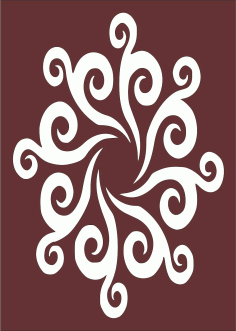 Window Lattice Floral Seamless Panel For Laser Cut Free Vector File