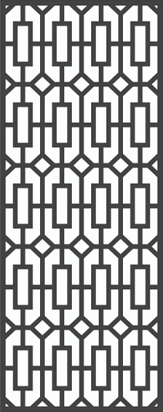 Window Lattice Panel Floral Seamless Pattern For Laser Cut Free Vector File