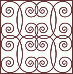 Window Seamless Floral Jali Panel For Laser Cut Free Vector File