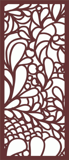 Window Seamless Floral Jali Pattern For Laser Cut Free Vector File
