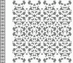 Window Seamless Screen Pattern For Laser Cutting Free DXF File, Free Vectors File