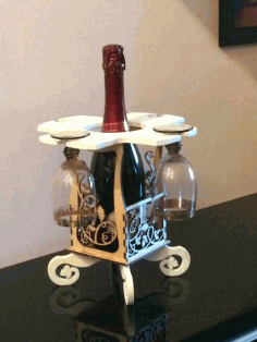 Wine Caddy 3d Puzzle Laser Cut Free DXF File