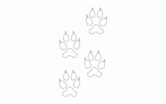 Wolf Tracks Free DXF File