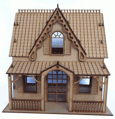 Wooden American Girl Doll House For Laser Cut Free Vector File