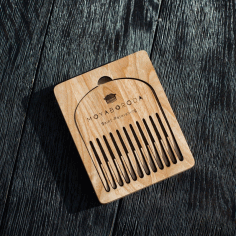 Wooden Beard Comb Set Case For Laser Cut Free Vector File