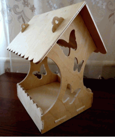Wooden Bird House Free DXF File