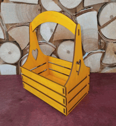Wooden Box Napkin Holder Basket For Laser Cut Free Vector File