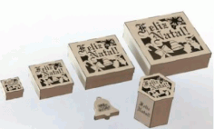 Wooden Box Template Laser Cut Vectors Free Vector File
