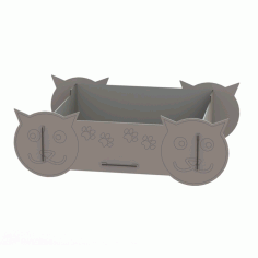 Wooden Cat Bed Cat Crib Pet Furniture For Laser Cut Free Vector File