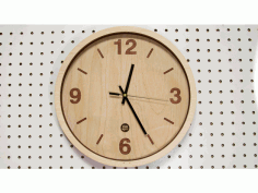 Wooden Clock Renewal Laser Cut Free DXF File
