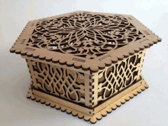 Wooden Jewelry Box For Laser Cut Free Vector File