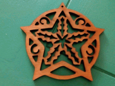 Wooden Ornament For Laser Cutting Free Vector File