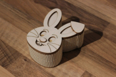 Wooden Rabbit Shape Box Free DXF File