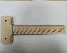 Woodworking t-ruler Scriber Square Hole Gauge For Laser Cut Free Vector File