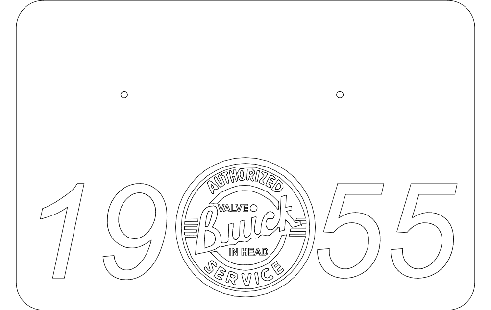 1955 Buick Base Logo Free DXF File