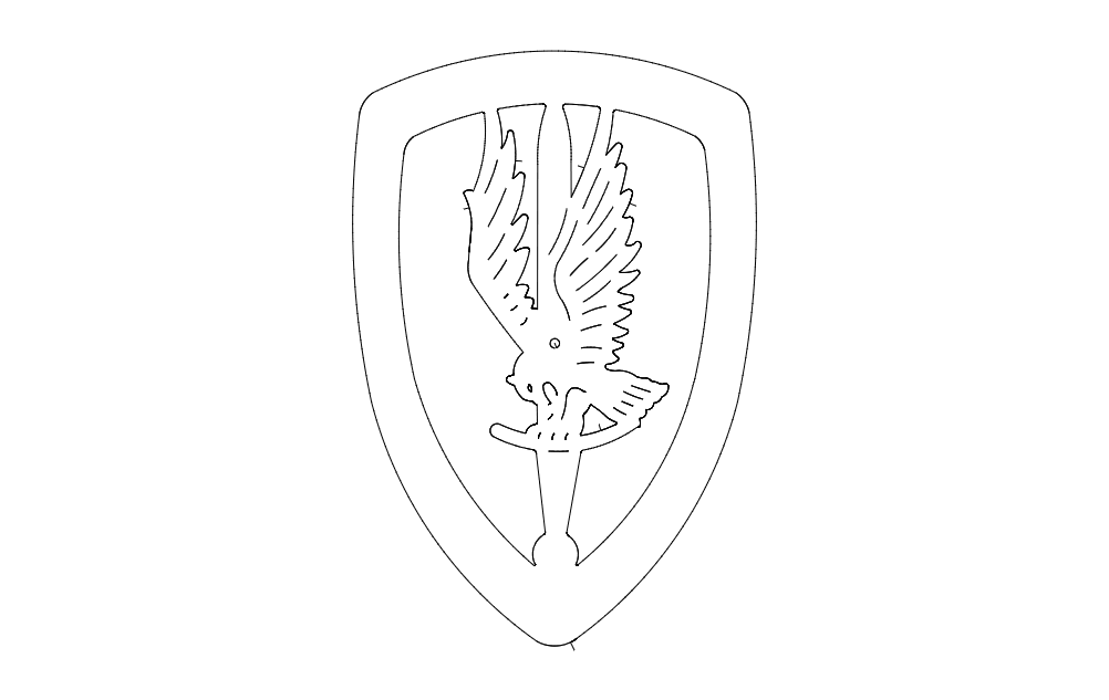 1st Aviation Brigade Logo Free DXF File