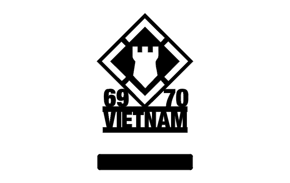 20th Engineers 69-70 Vietnam w-stand Logo Free DXF File