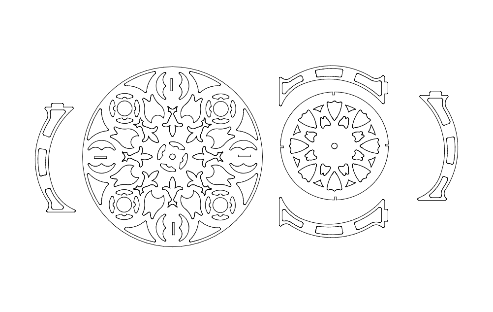 3d Design Table Fixed Free DXF File