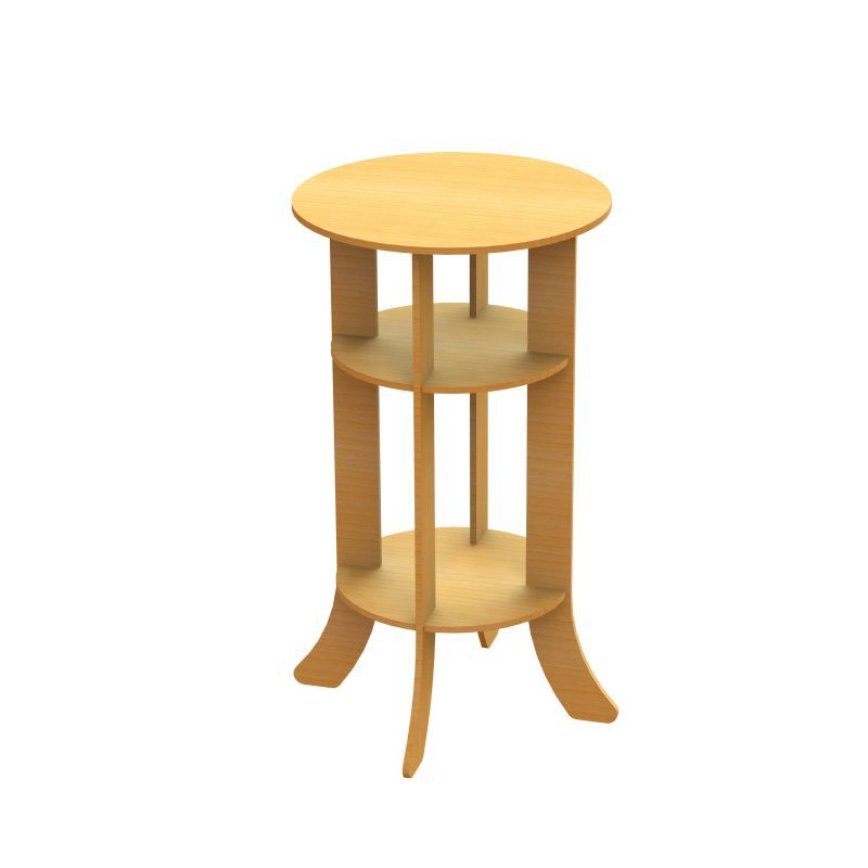 3d Laser Cut Wooden Round Table Free DXF File