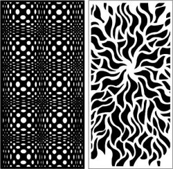 3d Textured Partitions And Lightning Bolts For Laser Cut Cnc Free Vector File