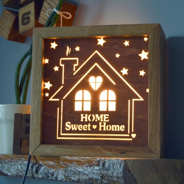 A Night Light From Old Housekeeper For Laser Cut Free Vector File