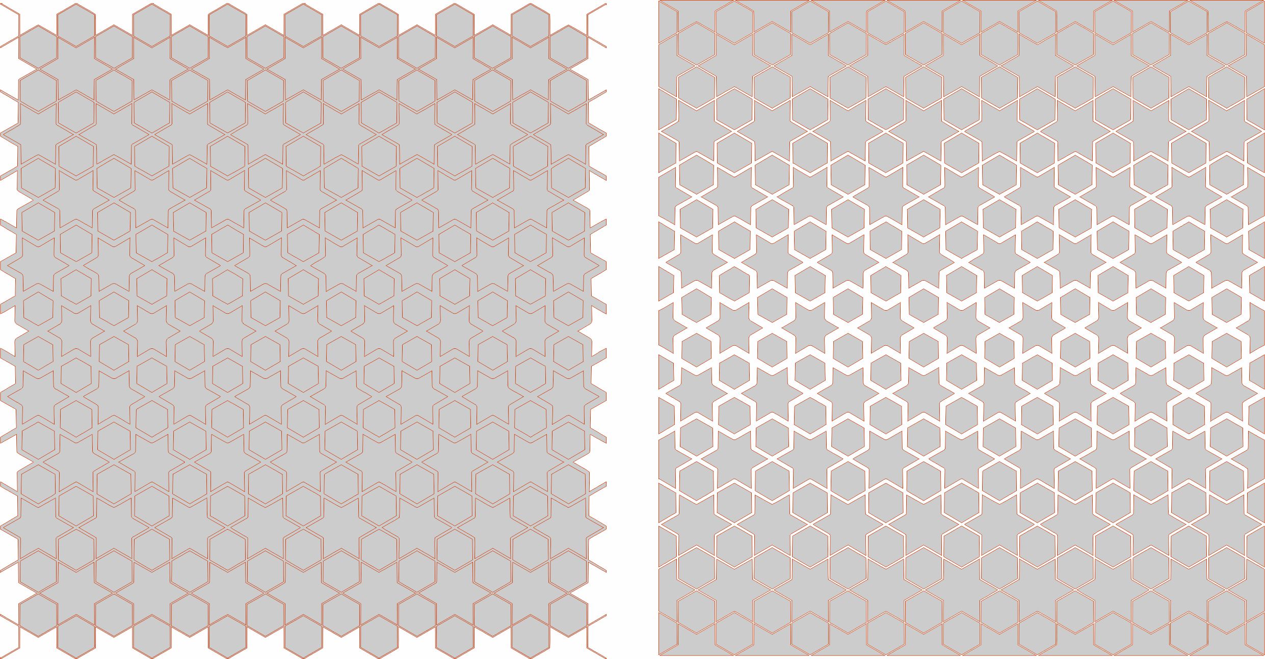 Abstract Geometric Screen Pattern For Laser Cutting Free DXF File