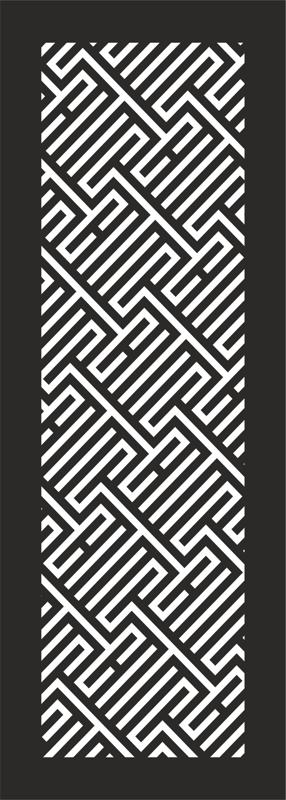 Abstract Striped Geometric Seamless Pattern Vector Free DXF File