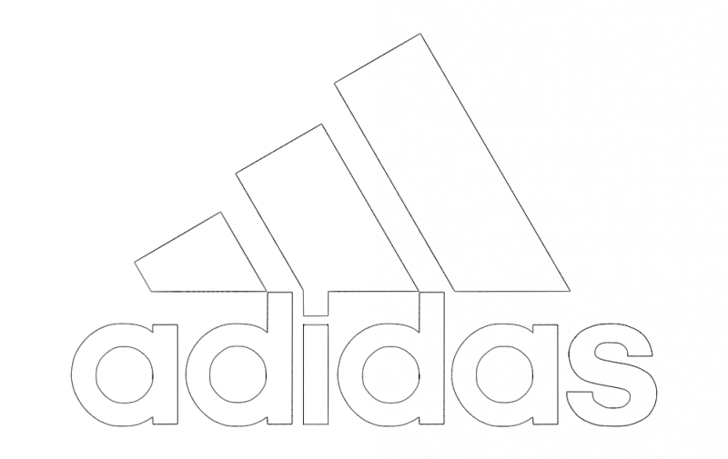 Adidas Logo Vector Free DXF File
