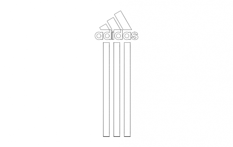 Adidas Na Telefon Logo Free DXF File
