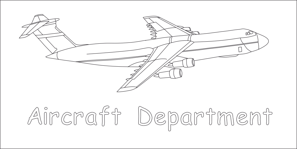 Aircraft Department Free DXF File