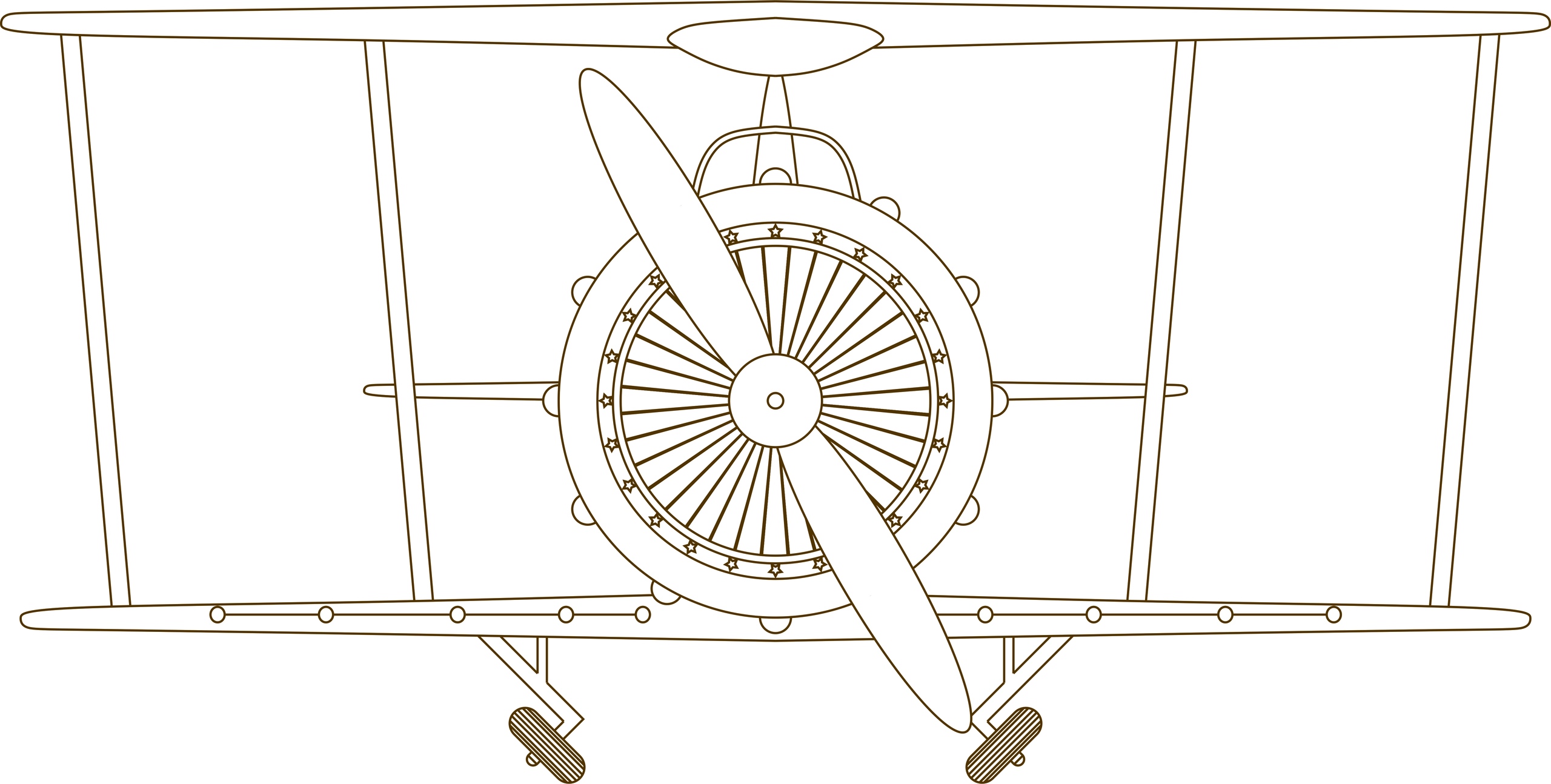 Airplane Clock Free Vector File