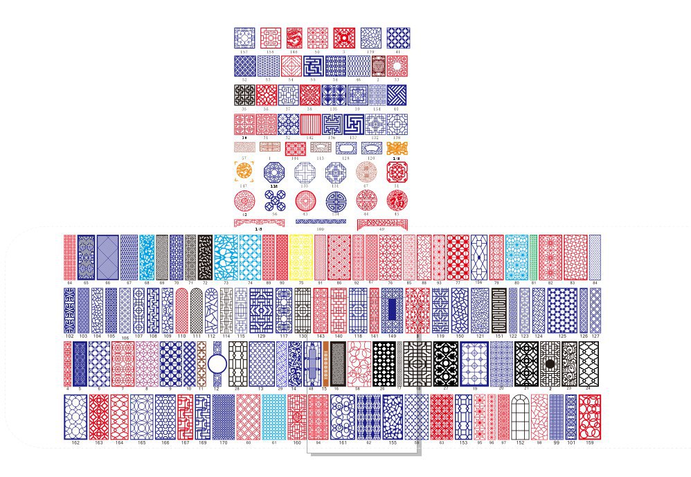 All Kinds Of China Patterns Free Vector File