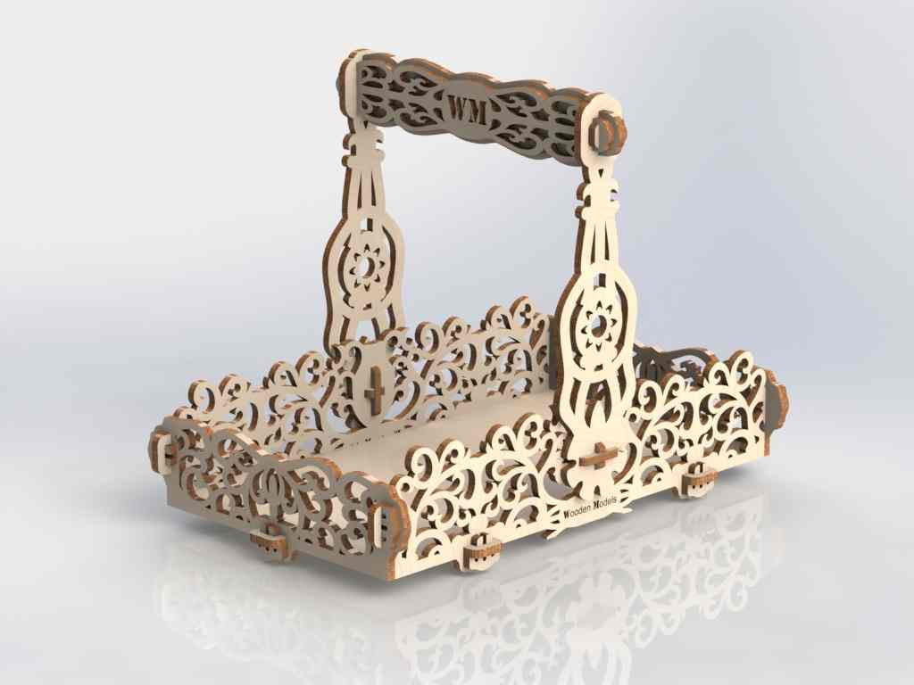 Amazing Laser Cut Basket Ideas Template Free DXF File