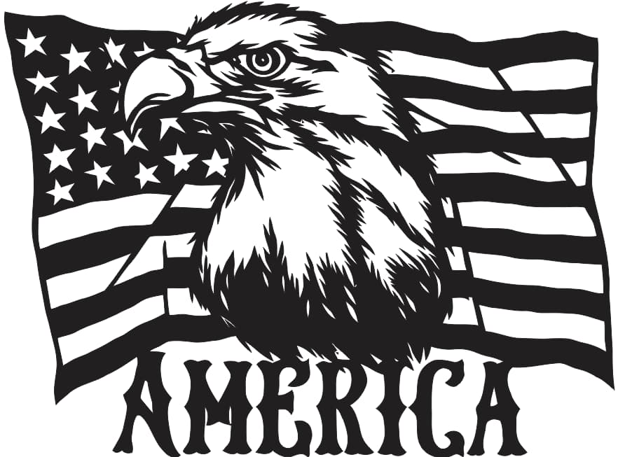 American Flag Eagles Download Free Vector File