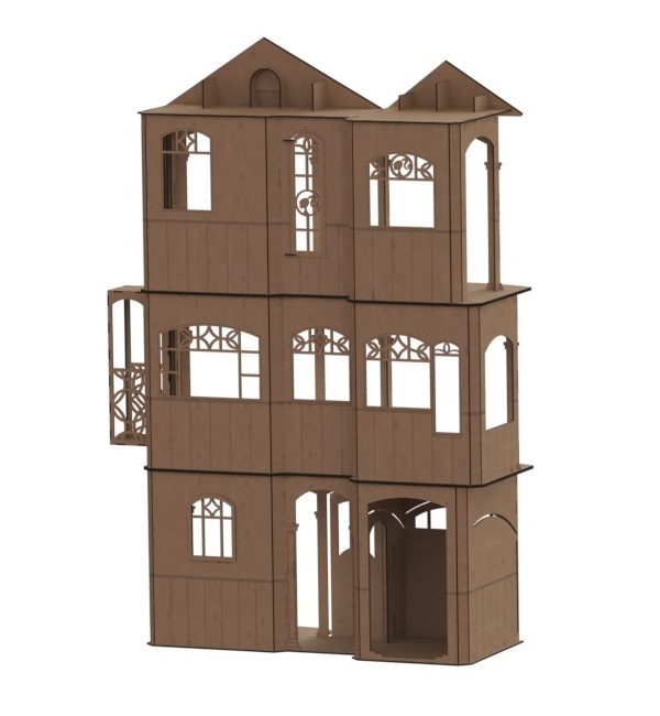 American Girl Dollhouse For Laser Cut Free Vector File